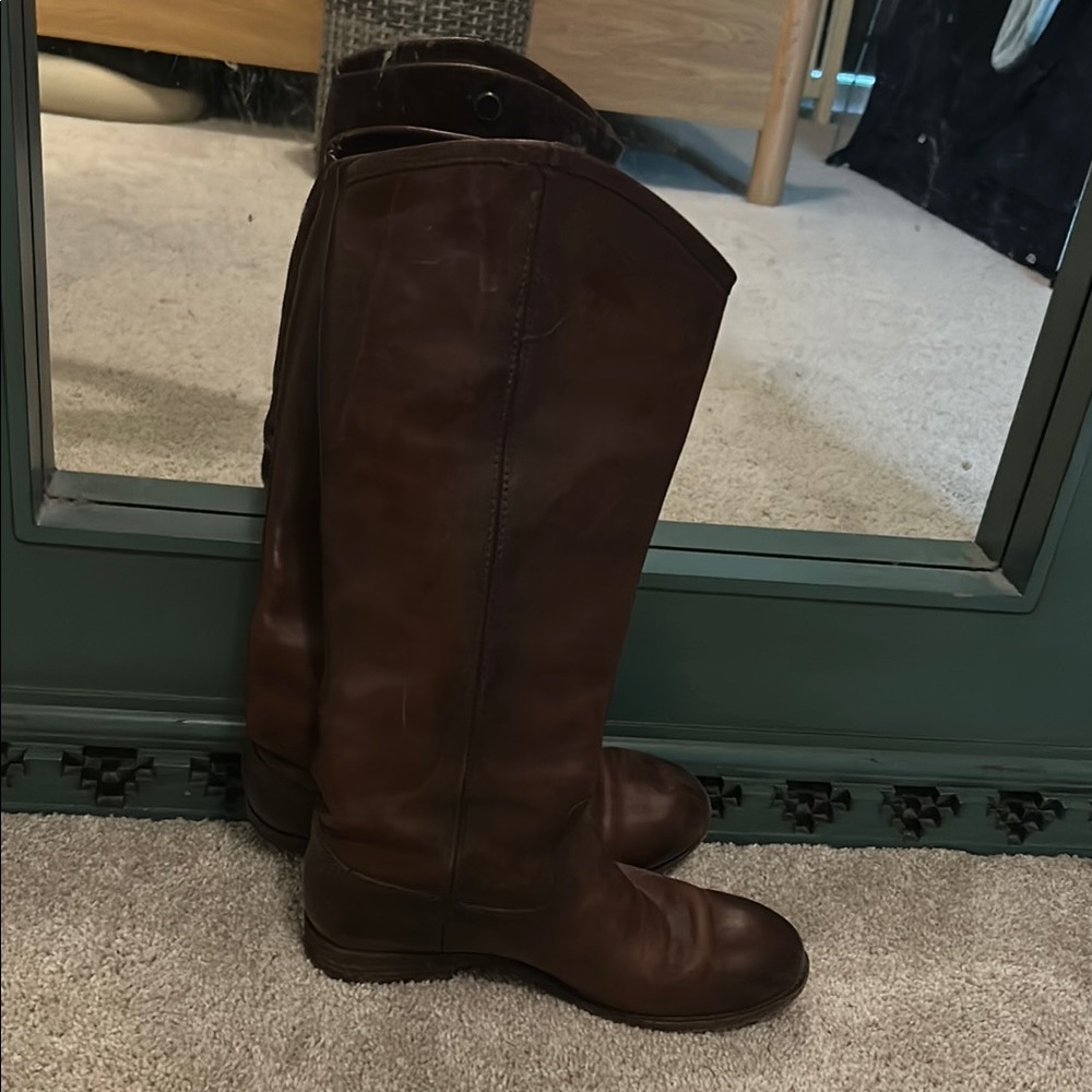 Frye Dark Brown Leather Boots